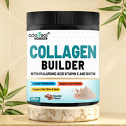 Collagen Builder Powder with Vitamin C & Hyaluronic Acid,Biotin | For Hair and Skin Health | Metabolism Booster and for Muscle Health | 200 gm