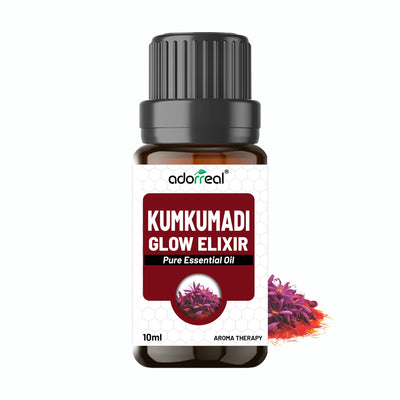 Kumkumadi Essential Oil - Skin Lightening, Dark Circle Removal, Clear Spot Less Skin, Dark to Lighten Dark Patches, Glowing Skin - 10ml