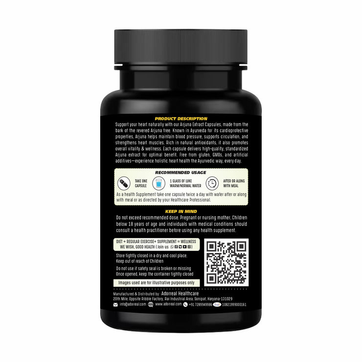 Arjuna Extract 600mg – 60 Caps