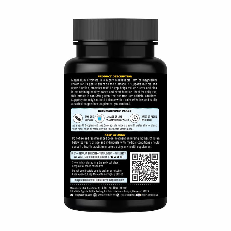 Magnesium Glycinate - 60 Capsules