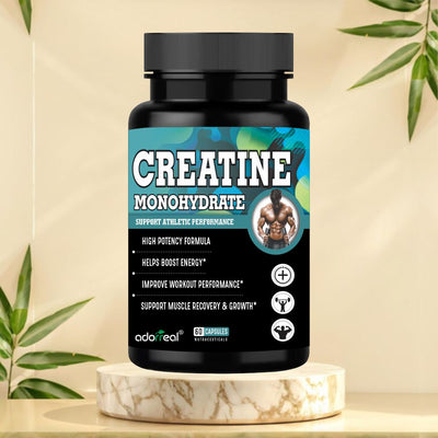 Creatine Monohydrate For Strength Endurance & Athlete Performance  60 capsules