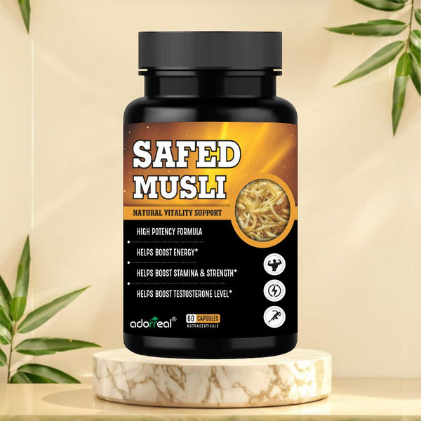 Safed Musli Improves Strength, Enhances Performance and Endurance |60 Capsules