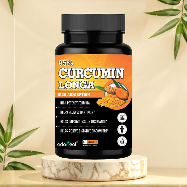 Adorreal Curcumin Longa 95%, High Absorption Joint Support Supplement, 30 Capsules