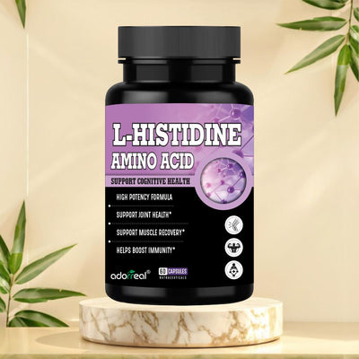 L-Histidine Amino Acid - 60 Caps
