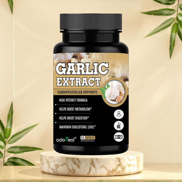 Garlic Extract Capsules for Cardiac Wellness & Anti-Oxidant -120 Capsules