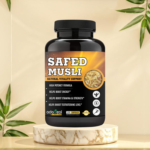 Safed Musli Improves Strength, Enhances Performance and Endurance |120 Capsules