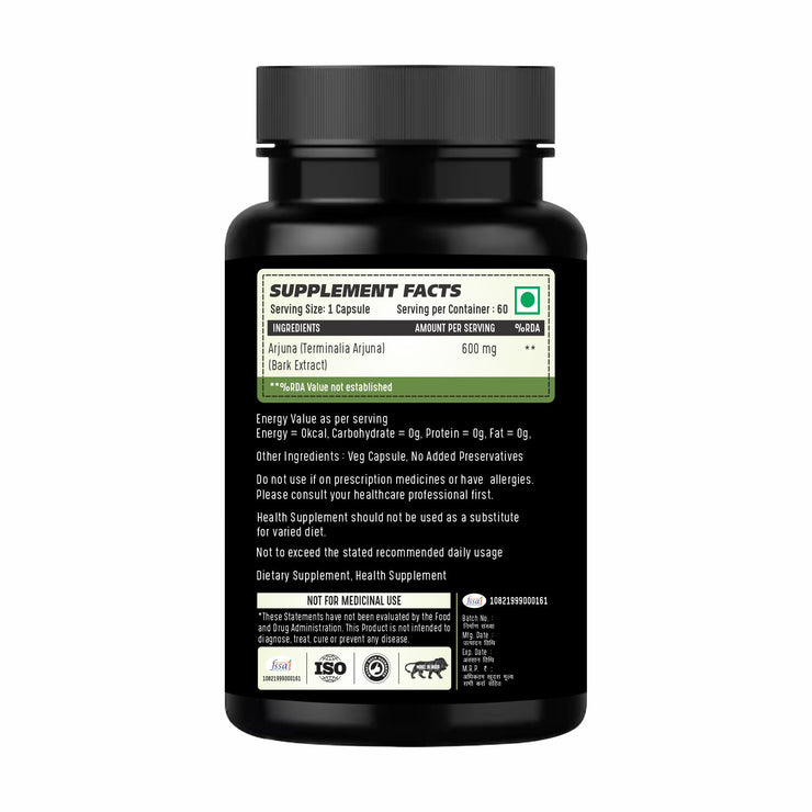 Arjuna Extract 600mg – 60 Caps