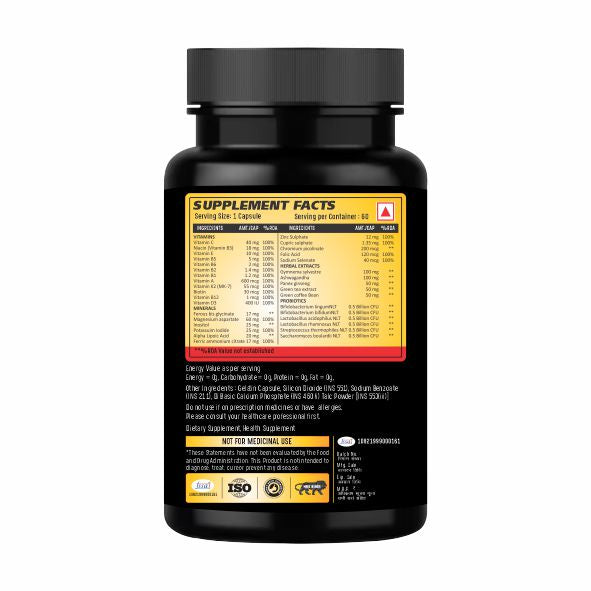 Vitamins + Probiotics with Herbal Extract, 60 Caps