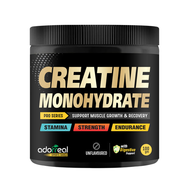 Creatine Monohydrate, (Unflavoured, 100 grams Powder), Boosts Athletic Performance | Fuels Muscles | Provides Energy Support for Heavy Workout