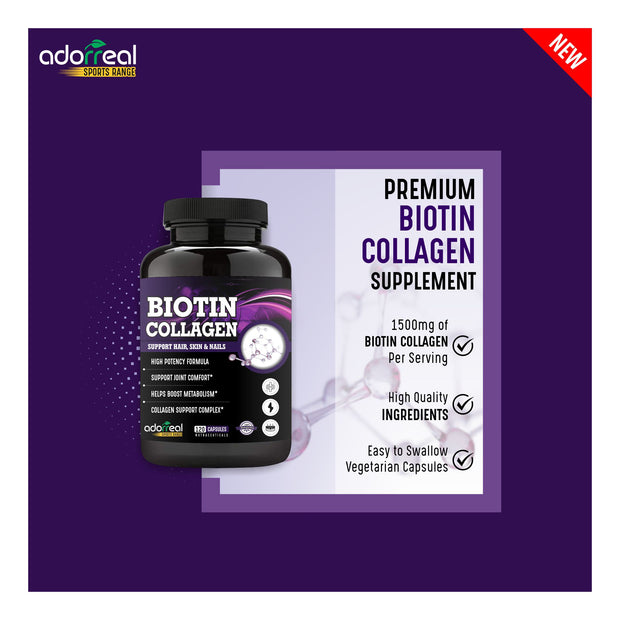 Biotin Collagen for Healthy Skin and Nails ,Joint Health -120 Capsules