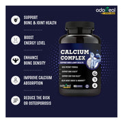 Calcium Complex with Magnesium, Vitamin D3, K2,and Zinc- 120 Capsules