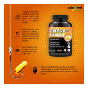 Omega 3  Fish oil EPA 180: DHA120 Double Strength 60 softgels