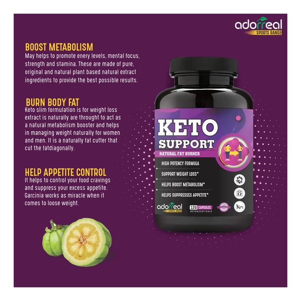 KETO Support ketogenic FAT Burner, Weight Loss -120 Capsules