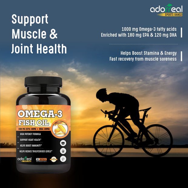 Omega 3  Fish oil EPA 180: DHA120 Double Strength 60 softgels