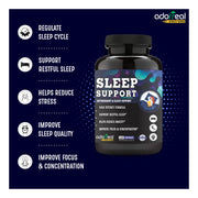 Sleep Support with Melatonin ,B6  and Tagar for Better Sleep Quality, Stress Relief & Relaxation 120 Capsules