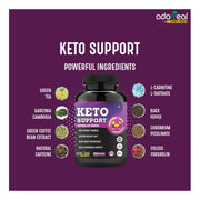 KETO Support ketogenic FAT Burner, Weight Loss -120 Capsules