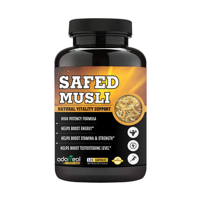 Safed Musli Improves Strength, Enhances Performance and Endurance |120 Capsules