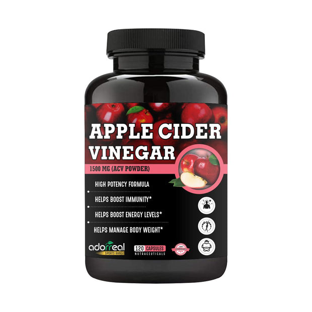 Apple Cider Vinegar for Body Detoxification & Supports Digestive Health 120 capsules